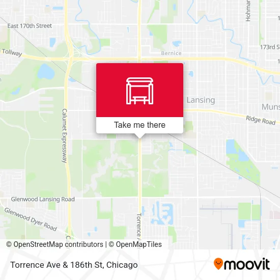 Torrence Ave & 186th St map