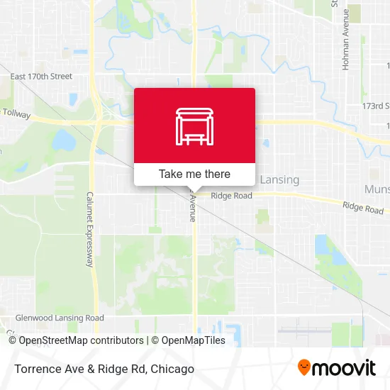 Mapa de Torrence Ave & Ridge Rd