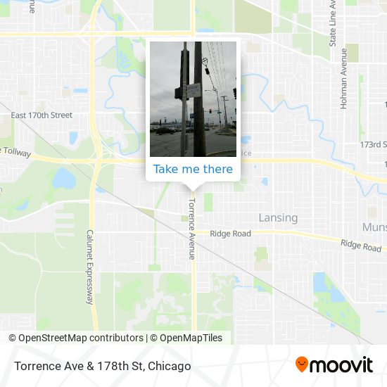 Torrence Ave & 178th St map
