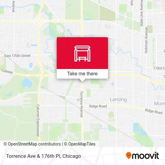 Torrence Ave & 176th Pl map