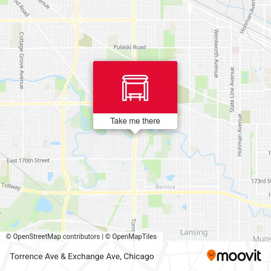 Torrence Ave & Exchange Ave map