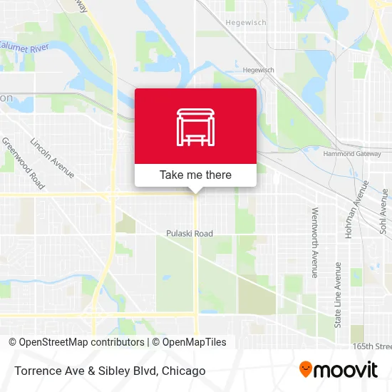 Torrence Ave & Sibley Blvd map