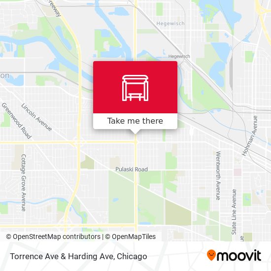 Torrence Ave & Harding Ave map