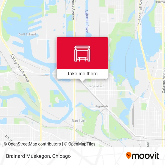 Brainard Muskegon map