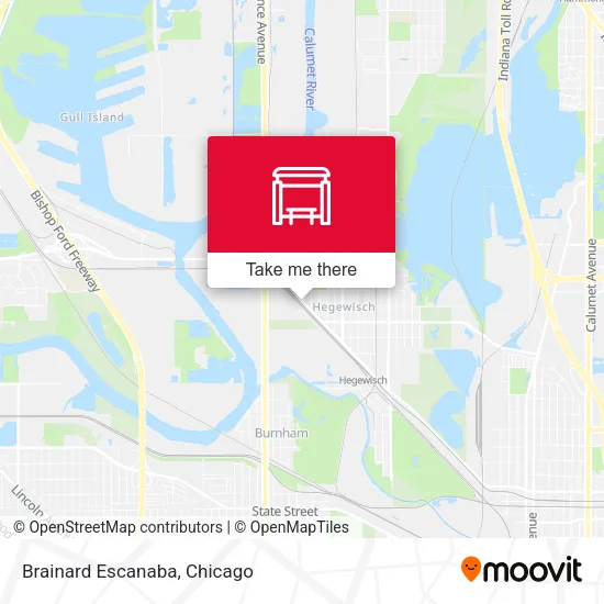 Brainard Escanaba map