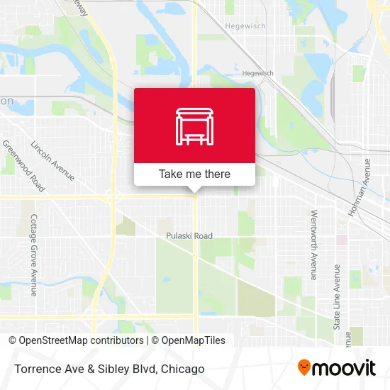 Torrence Ave & Sibley Blvd map