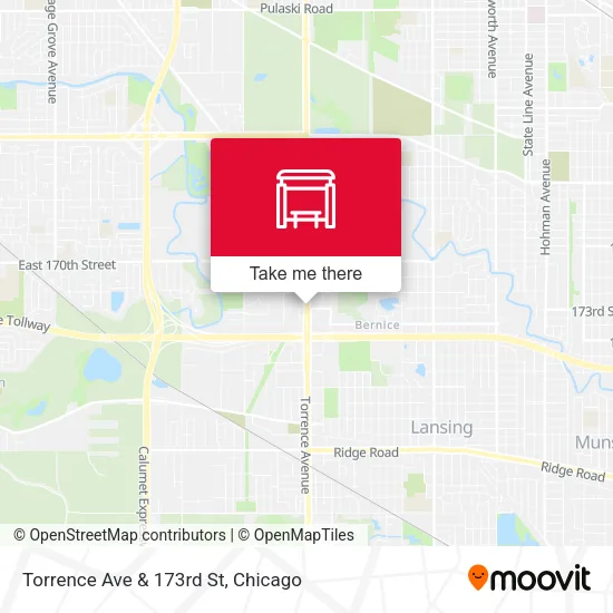 Torrence Ave & 173rd St map