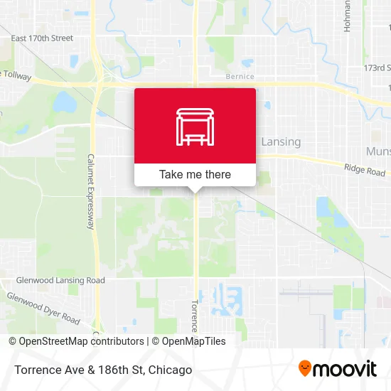 Torrence Ave & 186th St map