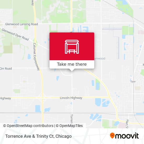 Torrence Ave & Trinity Ct map