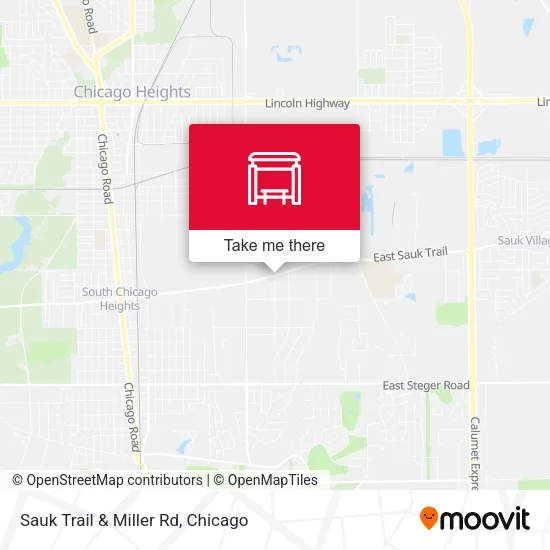 Sauk Trail & Miller Rd map