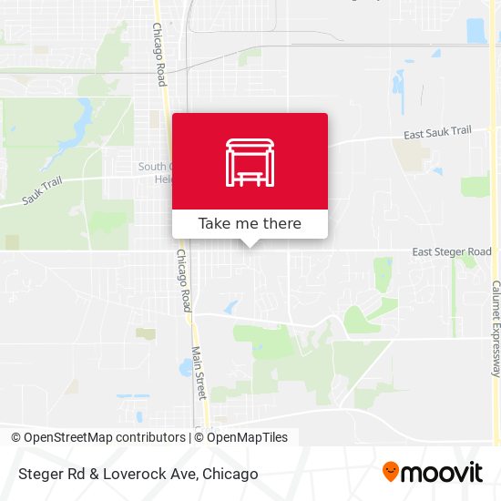 Steger Rd & Loverock Ave map