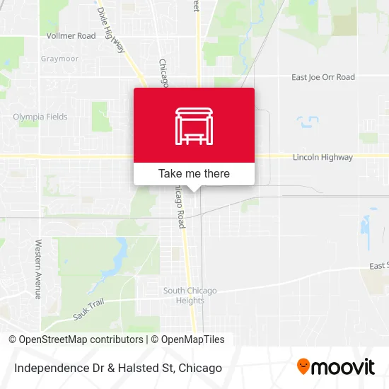 Independence Dr & Halsted St map