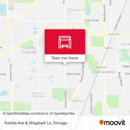 Mapa de Kedzie Ave & Shagbark Ln