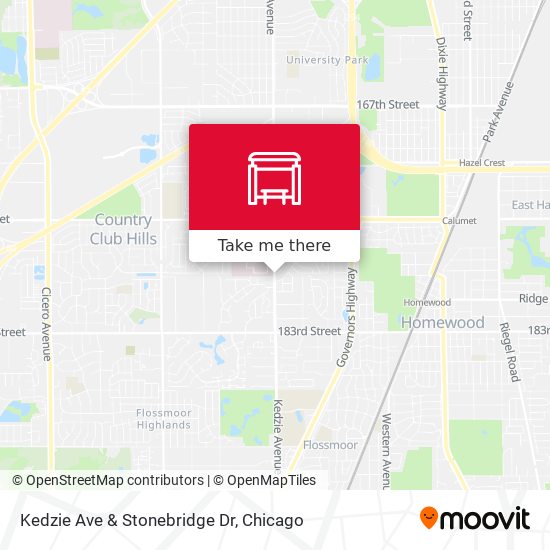 Kedzie Ave & Stonebridge Dr map