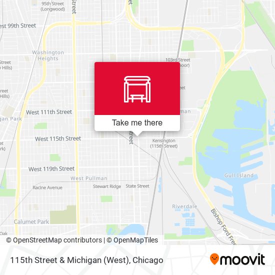 115th Street & Michigan (West) map