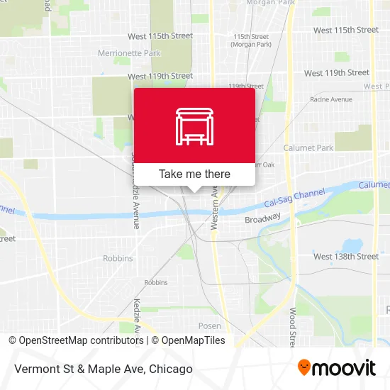 Vermont St & Maple Ave map