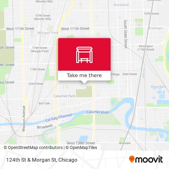 124th St & Morgan St map