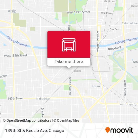 139th St & Kedzie Ave map