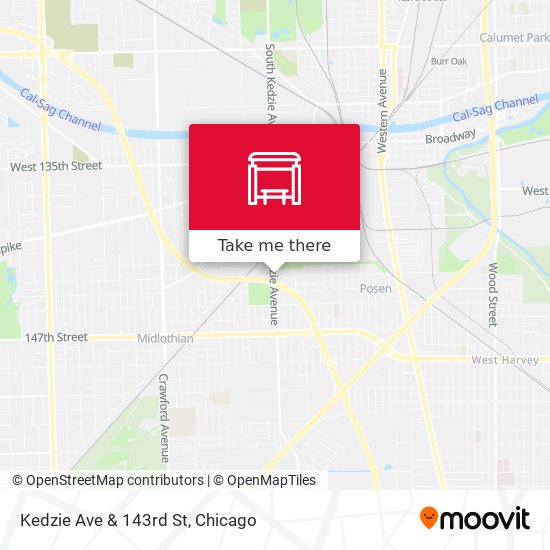 Mapa de Kedzie Ave & 143rd St