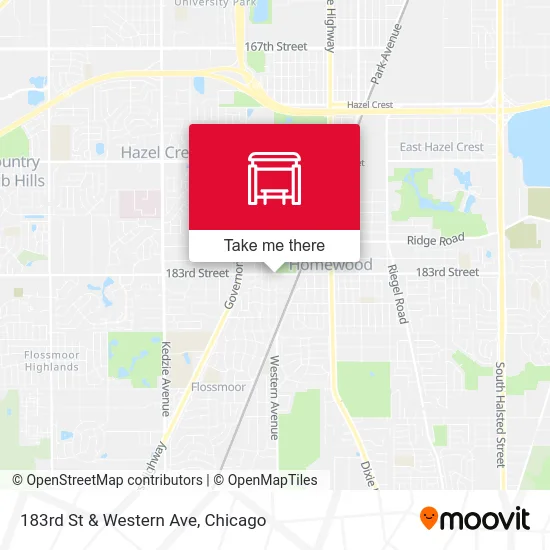 183rd St & Western Ave map
