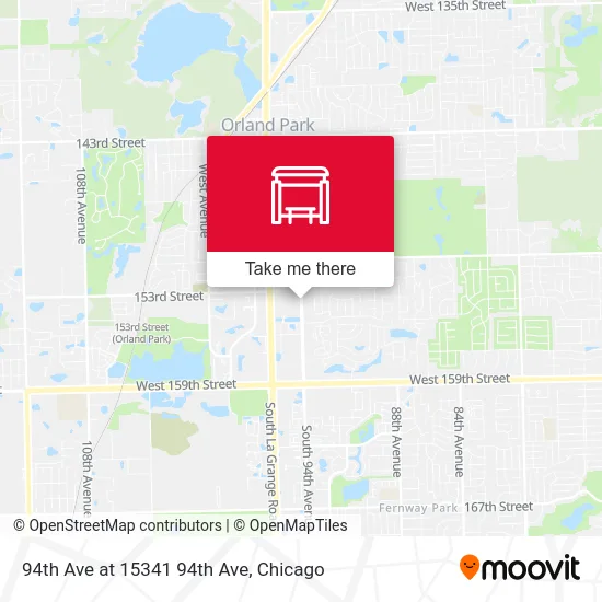 94th Ave at 15341 94th Ave map