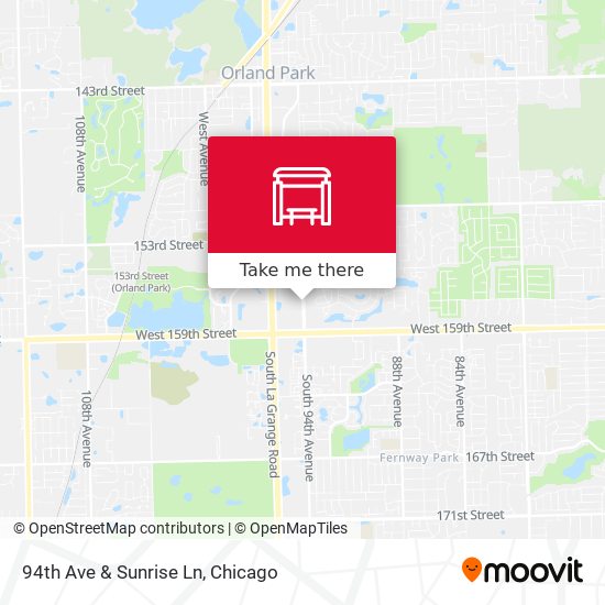 94th Ave & Sunrise Ln map