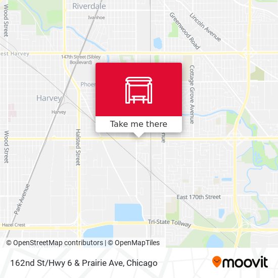 162nd St/Hwy 6 & Prairie Ave map