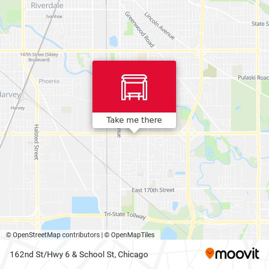 162nd St/Hwy 6 & School St map