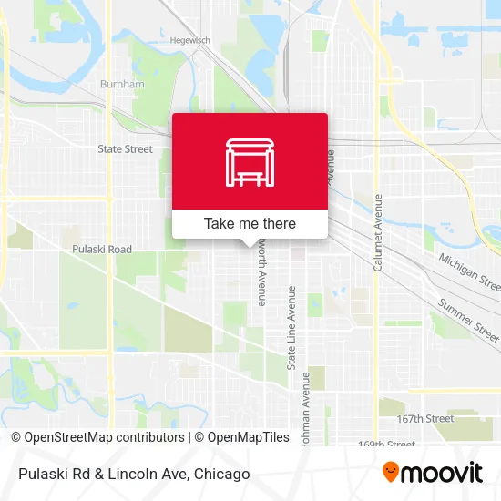 Pulaski Rd & Lincoln Ave map