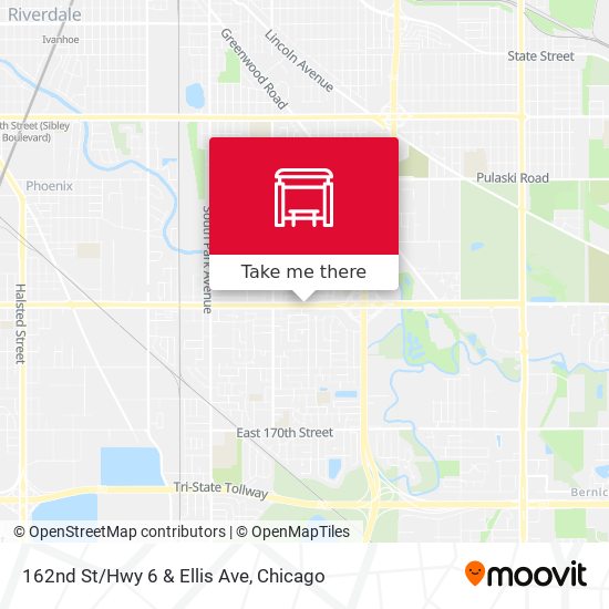 162nd St/Hwy 6 & Ellis Ave map