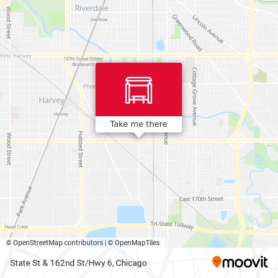 State St & 162nd St/Hwy 6 map