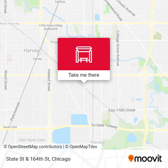 State St & 164th St map