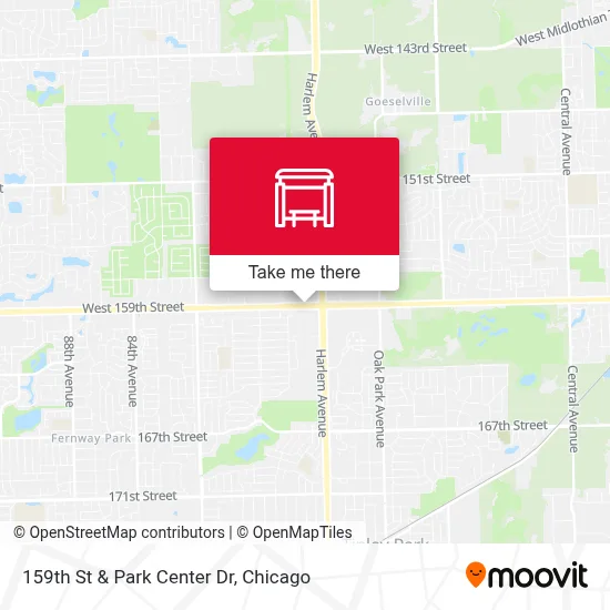 159th St & Park Center Dr map