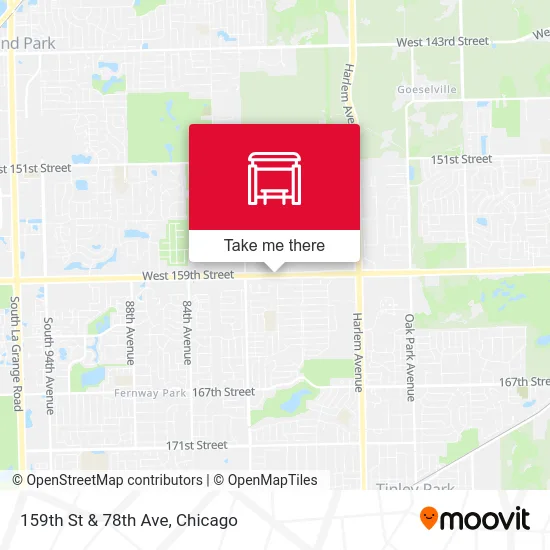 159th St & 78th Ave map