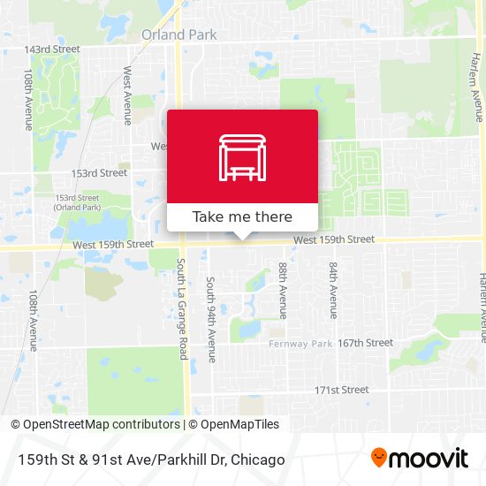 159th St & 91st Ave / Parkhill Dr map