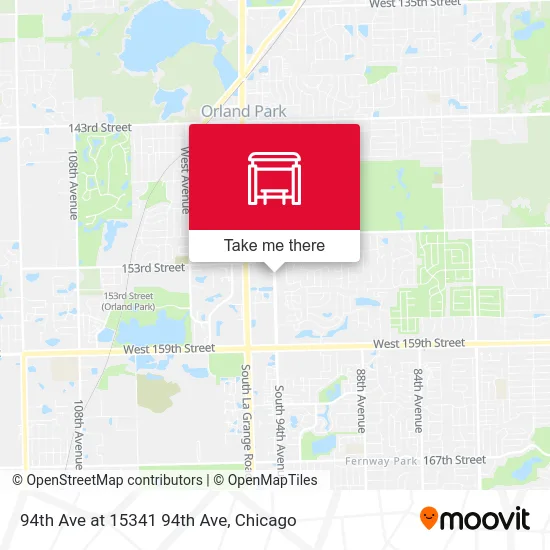 94th Ave at 15341 94th Ave map