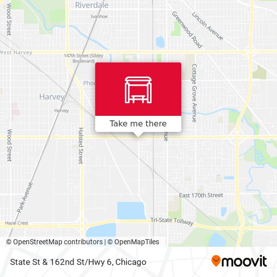 State St & 162nd St/Hwy 6 map