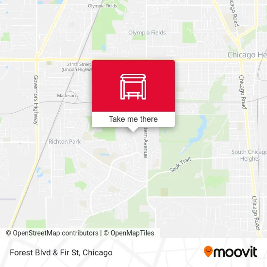 Forest Blvd & Fir St map