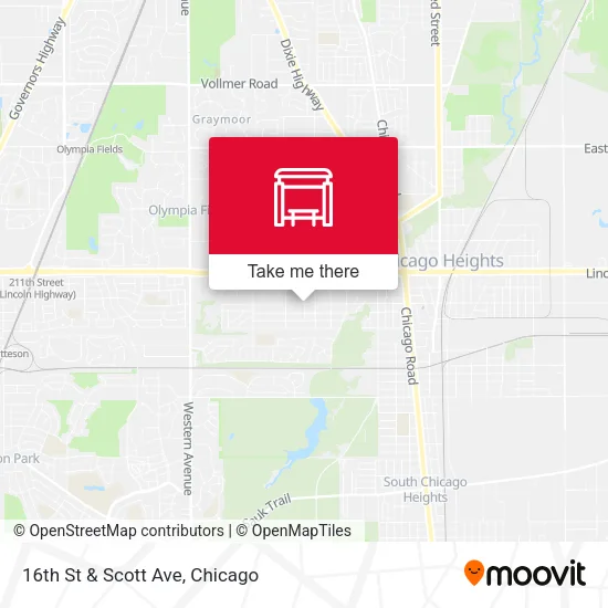 Mapa de 16th St & Scott Ave
