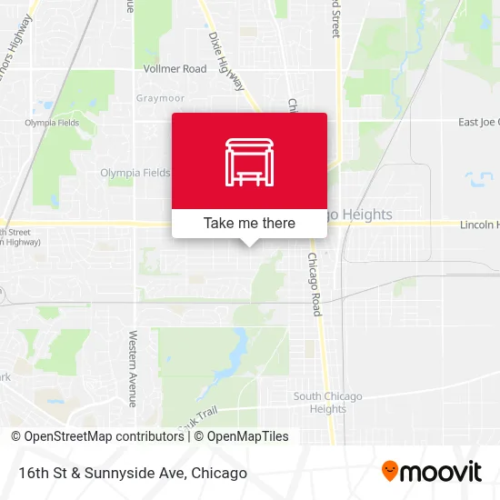 16th St & Sunnyside Ave map