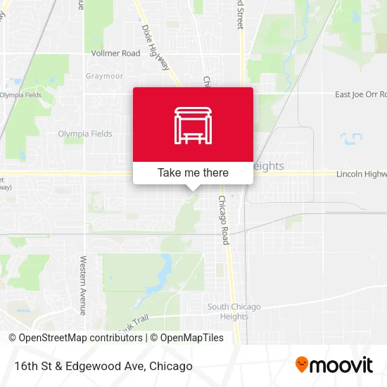 16th St & Edgewood Ave map