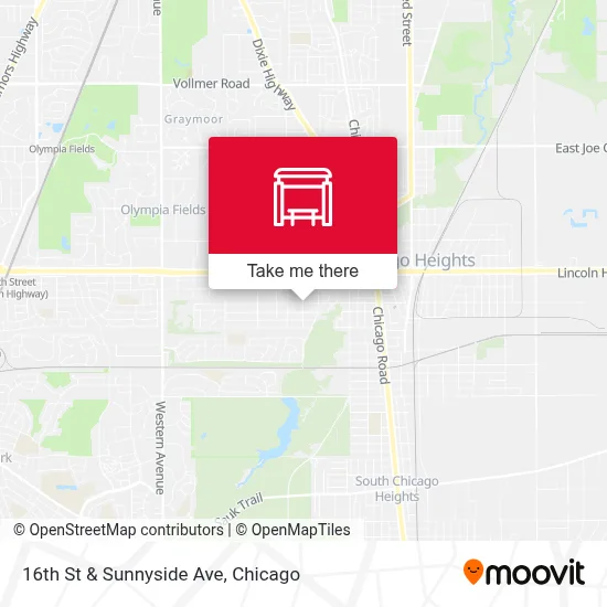 16th St & Sunnyside Ave map