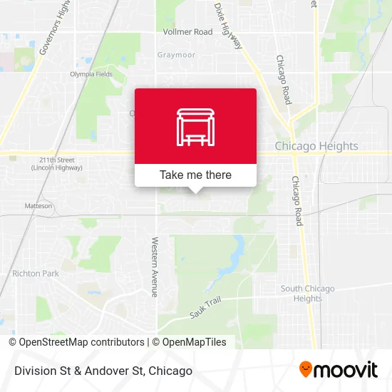 Division St & Andover St map