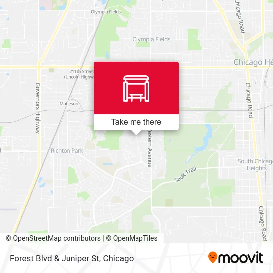 Forest Blvd & Juniper St map