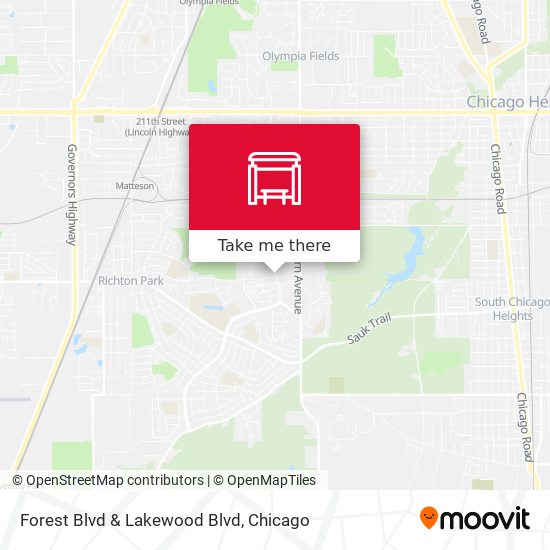 Forest Blvd & Lakewood Blvd map