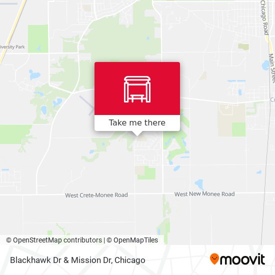 Blackhawk Dr & Mission Dr map