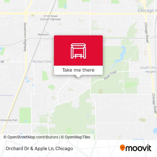 Orchard Dr & Apple Ln map