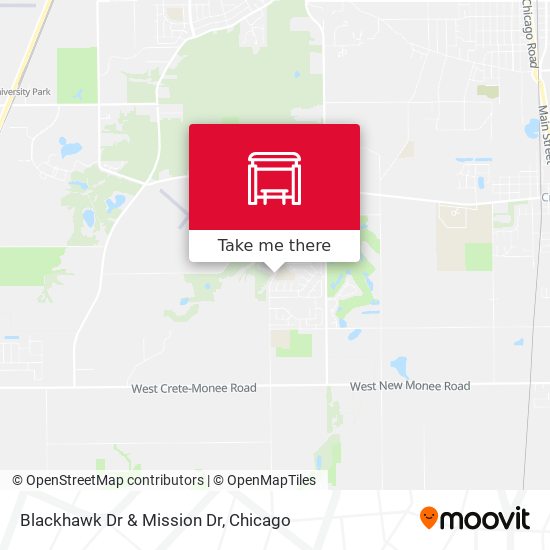 Blackhawk Dr & Mission Dr map