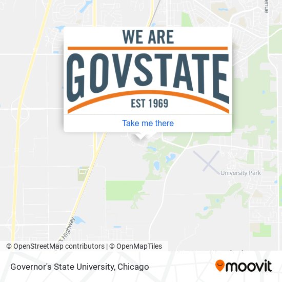 Governor's State University map