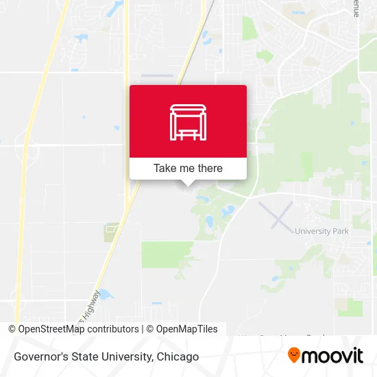 Mapa de Governor's State University